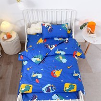 Kindergarten quilt set of three sets of summer cotton children bedding baby nap into the park quilt cover bedding seven sets