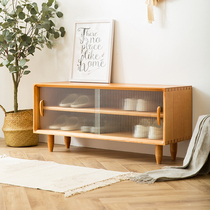Shoe cabinet door integrated by wall doorway available in small family type light lavish household solid wood entrance ultra-thin day style changing shoes stool