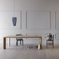 Nordic log dining table and chair solid wood personality training long table table table light luxury desk creative office meeting table