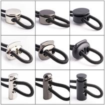 Collection waist spring buckle metal 100 hitch tracksuit hat down swing pants foot closing instrument shrink drawing rope to adjust plastic