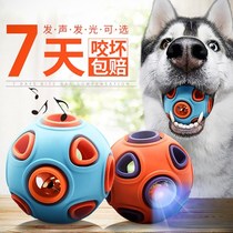 Dog cat toy ball pet bite-resistant puppy elastic cat bell dog glowing ball ball grinding dog toy