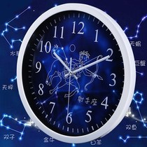 (12 Constellation) Ultra Silent Creative Hanging Clock Clock Bedroom Living Room Quartz Clock Table Hanging Watch