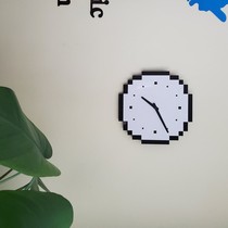 Watch Art Nordic Minimalist Modern Home Pixel Bedroom Brief Hanging Clock Fashion Living Room American Personality Creativity
