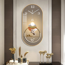 Clock wall clock living room 2022 new simple modern home restaurant porch decoration painting silent clock wall hanging