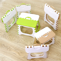 Plastic folding small stool OUTDOOR PORTABLE HAND STOOL ADULT TRAIN MATZAH FISHING STOOL SHRINK STOOL BATH SHORT STOOL