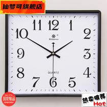 Flavour square Simple Modern Wall Clock Living Room Silent Watch Watch Hockey Household Personality Fashion Art Watch Quarter Bell