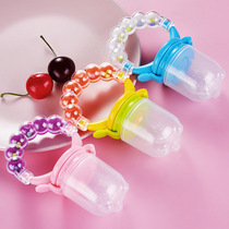 Baby eat fruit food supplement bite bite bag teeth glue fruit and vegetable music molar stick tool pacifier baby bite play artifact