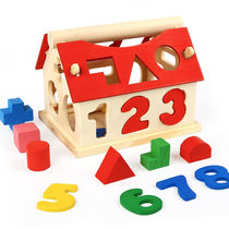 Early education educational toys smart house digital house 0-3 year old baby development intellectual geometry disassembly cognitive pairing