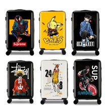 Korean version of trolley case Mens tide universal wheel hipster luggage female ins Net Red personality password suitcase students