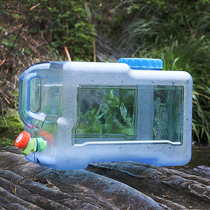 Outdoor square water storage barrel with tap food grade PC plastic pure water barrel on-board home tea water storage tank