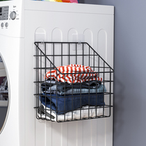 Clothes rack Bathroom wall-mounted toilet Bathroom Clothes storage artifact Shower room punch-free basket