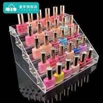 Nail salon storage wall frame nail polish storage display stand desktop nail polish glue lipstick cosmetic artifact display stand