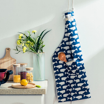 Korean fashion kitchen fabric bakery apron oil coat lovers home Creative Cooking half-length apron