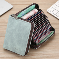 Card Bag Mens Refined High-end Driving License Womens Style Card Bag Small Ultra Thin Integrated Multi-Position Large Capacity Card Jacket