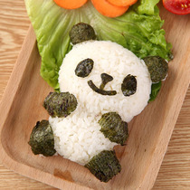 Japanese cartoon panda rice ball mold baby feeding rice tool creative animal DIY sushi bento abrasive