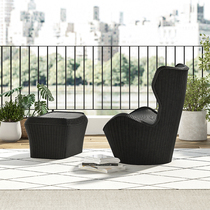 mwh man good home outdoor rattan chair combined outdoor patio relaxation chair balcony terrace garden table and chair rattan chair