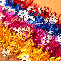 New Years Day Spring Festival classroom decorations hair strips colorful atmosphere decoration kindergarten shop window scene layout