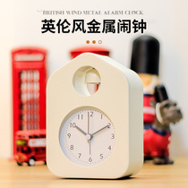 Simple metal small alarm clock student special get-up artifact boy girl bedside bedroom big sound alarm clock