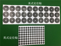Billiards supplies table snooker anchor point 16 color dot stickers American black dot stick size black dot stick