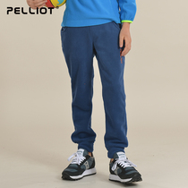 Beshy and outdoor childrens fleece pants for boys and girls plus velvet thick warm feet outdoor sports long pants