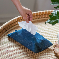 Juhan cloth paper towel bag Retro hanging living room household coffee table pumping paper box storage box car paper towel cover