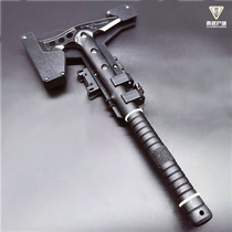 Outdoor survival axe tactical axe multifunctional Japanese engineering axe imported equipment portable tree root opening mountain blade fire