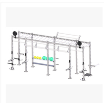 Physical training integrated rack RIG 10 columns dumbbell rack squat rack climbing frame