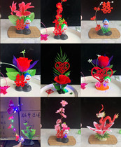 Hotel wedding banquet cold dishes flowers and plants saccabis embellished around the platter creative chef plate decorations