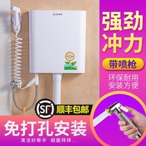  Toilet squat toilet flushing water tank Large impulse squat toilet energy-saving water tank Wall-mounted toilet toilet water tank Household