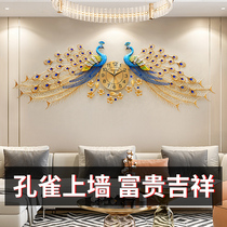 Peacock clock hanging clock Living room Home Fashion creative Atmosphere hanging wall Decorative Eurostyle Light Extravagant Silent clock
