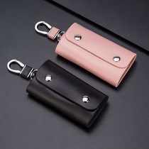 Key Pack Men and women South Korea cute large capacity Multifunction Cow Leather Intake Brief small Home Card Bag Two-in-one