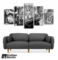 West Coast Chicano oldschool flower body word hiphop hip hop rap gangster hard core frameless painting