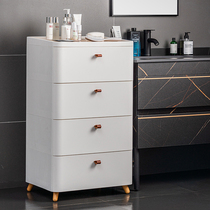 Toilet locker Floor-to-ceiling bathroom slit cabinet waterproof light luxury toilet sink holder side cabinet