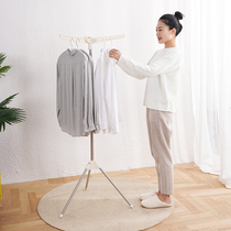 Adult Clothes Hanger Ground Floor Bedroom Simple Clothes Rack Folding Sun Rack Single Rod Sunning Hanger Travel Business Hotel