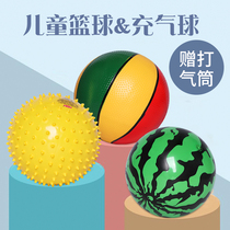 Ball childrens elastic watermelon small ball baby one year old special baby hand grab ball ball beat kindergarten toy