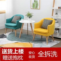 Balcony small table and chairs Three sets of light lavish casual minimalist composition net red bedroom Nordic solid wood sofa One table two chairs