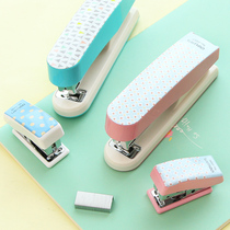 Jane Fei stationery Cute cartoon geometric stapler Colorful fashion mini student No 12 stapler office supplies