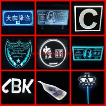 Bar luminous hand raised the letter toast group Creative birthday highest consumption LED nightclub custom light card