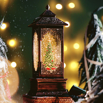 Net Red Rotating Windlight Snowflake Music Box Crystal Ball Music Box Christmas Gift Santa Claus Christmas Tree