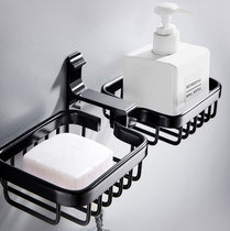 Soap cover soap box rack wall-mounted suction cup drain toilet nail-free hole-free soap hanging wall