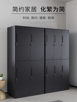 Black locker staff locker white tin cabinet with lock storage cabinet gym locker room dormitory cabinet
