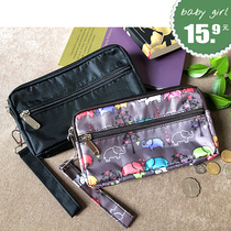 Waterproof Canvas Wallet for men and women with a zero wallet Coin Key Card mobile phone Makeup Containing Hand Grab Bag