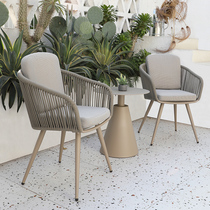 Outdoor Balcony Small Table And Chairs Fujii Chair Three Sets Nets Red Creativity Villa Outdoor Terrace Rope Choreography Leisure One Table Two Chairs