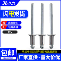 304 stainless steel countersunk head blind rivets 5mm environmental protection decoration nails extended flat head rivets open type rivets