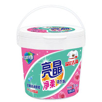  Jindun shiny crystal double cleaning enzyme Fresh floral deep decontamination washing powder 3 3kg barrel
