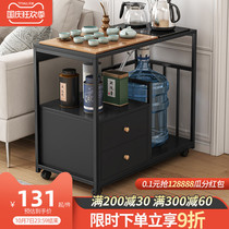 Tea cabinet wheel movable small tea car small table coffee table tea table side cabinet tea table sofa next small tea car