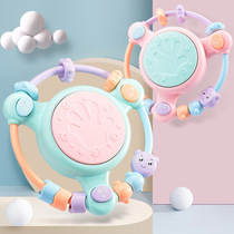 Hand clap drum baby toy educational rattle beading early multi-function Music Beat drum 0-3 year old baby instrument
