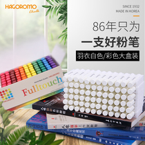 Japanese feather coat HAGOROMO dust anti-dirty hand coating chalk teacher children teacher holiday gift mathematician white color fluorescent color 72 original Korean imported
