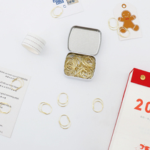 Chubby pier metal paper clip Cute creative hand account decorative bookmark Office stationery clip paper clip Back type needle