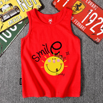 Babu toot childrens clothing summer 2018 new children cotton cotton short sleeve T-shirt boys boys sleeveless vest
